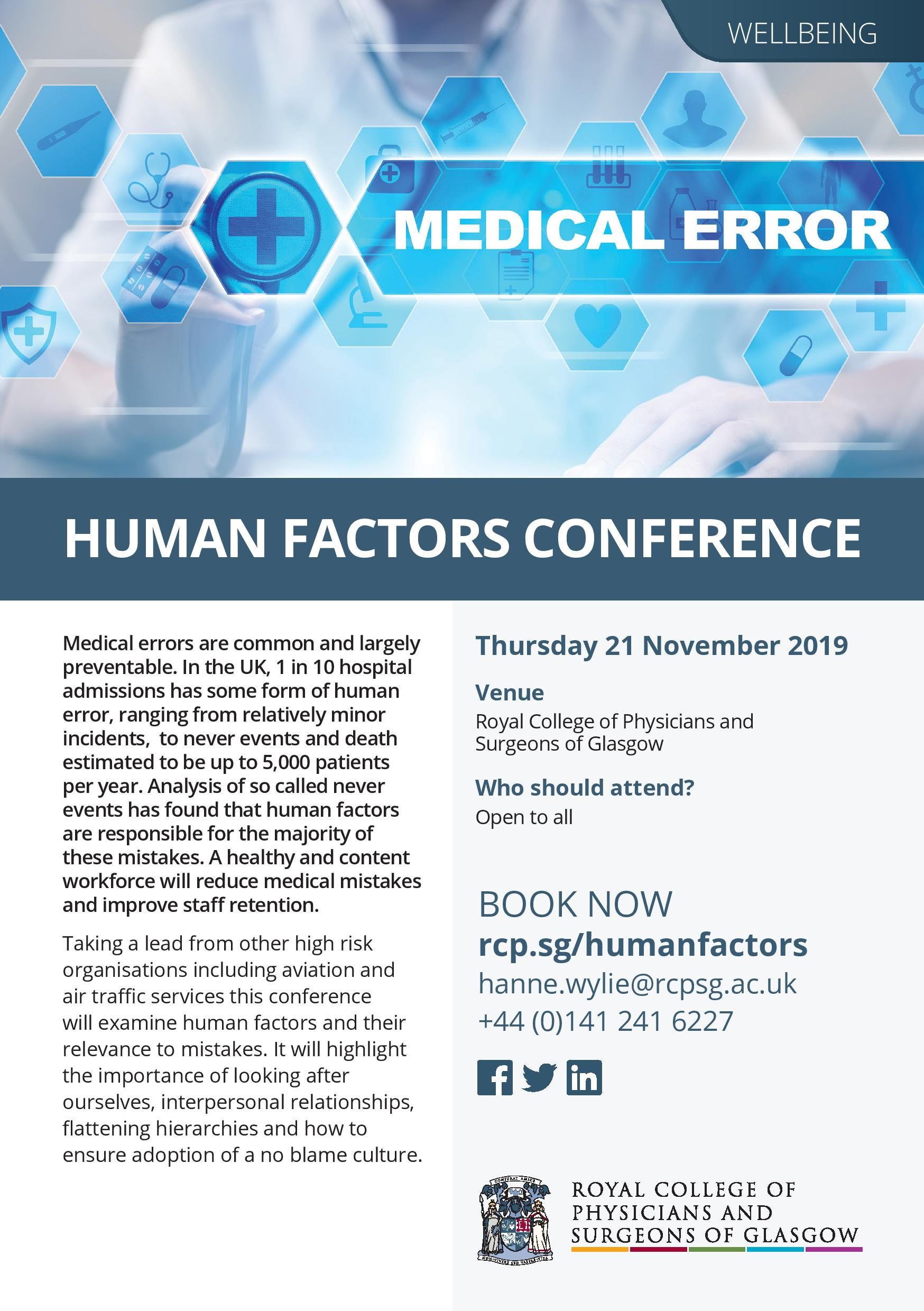 Human Factors Conference Thursday 21st November 2019 ALSGBI